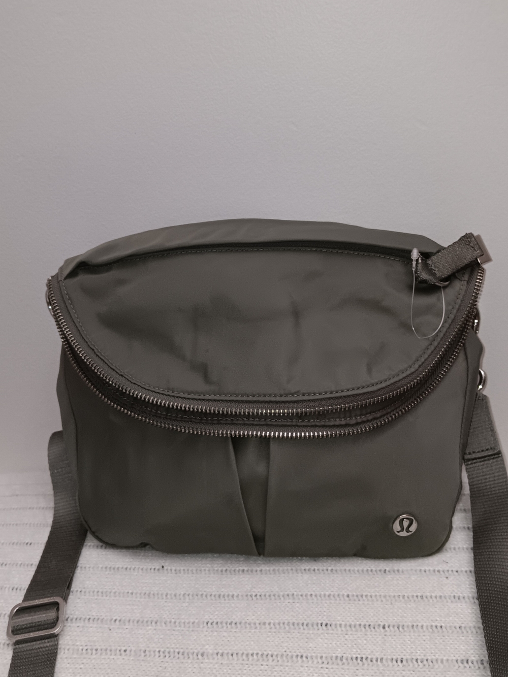 Lululemon All Night Festival Olive Green Crossbody Bag, 11x9 Inches
